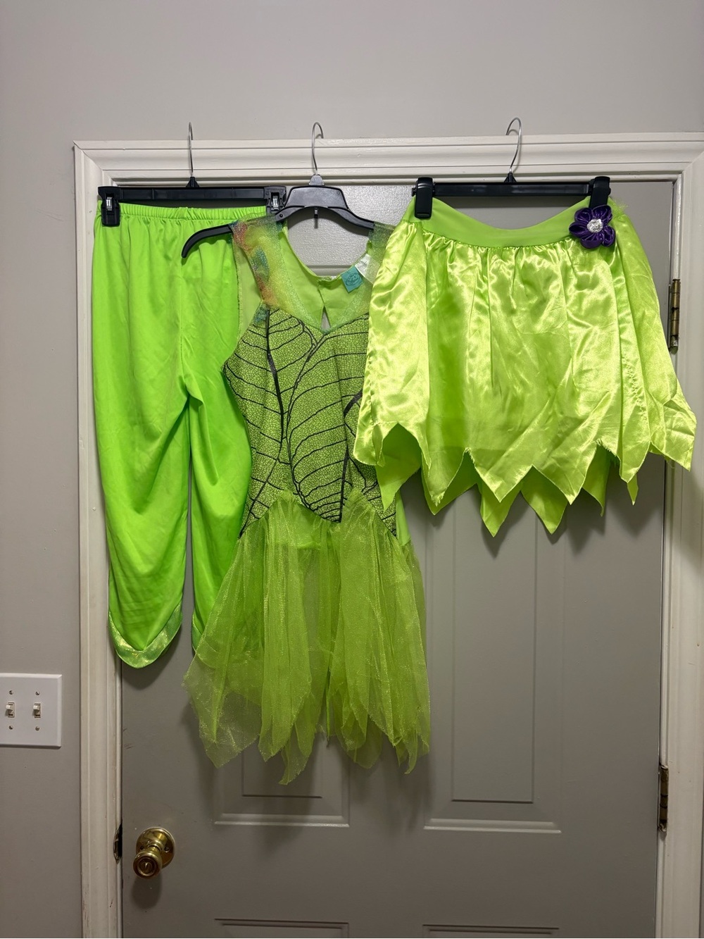 Child’s Disney Bright Lime Green Fairy Costume. OS